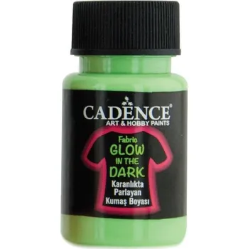Textilní barva Cadence svítící ve tmě - zelená / 50 ml