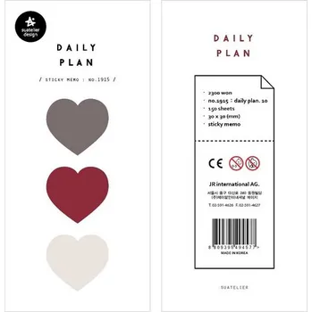 samolepka Samolepicí kartičky - srdce 150ks