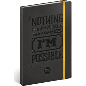 Notes - Motivační ,linkovaný, 13 x 21 cm