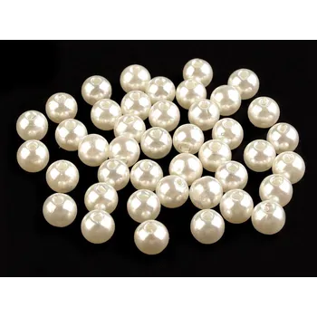 Dětské navlékací korálky Plastové voskové korálky / perly Glance Ø8 mm