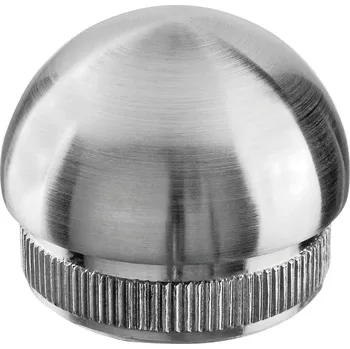 Zábradlí Koncové víčko kulaté, Easy Hit Koncové víčko kulaté, Easy Hit, trubka O33,7 x 2 mm, nerez. ocel 304, kartáčovaná