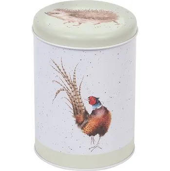 Dóza na potraviny Kulatá plechová dóza Wrendale Designs - Bažant a zajíc