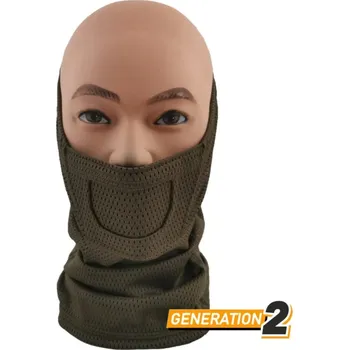 CYGNUS ARMORY CYGNUS ARMORY Face Warrior nákrčník Gen2 - Zelená