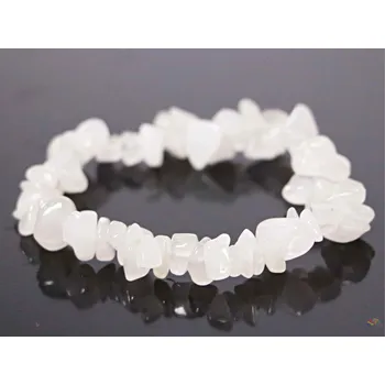 Náramek Magieprirody.cz Náramek sekaný - Jadeit bílý - tromlovaný - #738 z přírodních kamenů