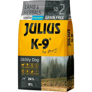 Krmivo pro psa 2x10kg JULIUS K-9 Senior Light jehněčí a bylinky suché krmivo pro psy