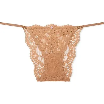 Kalhotky Victoria's Secret dámské klasické kalhotky Adjustable z luxusní kolekce Dream Angels hnědé S