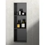 Polysan DENBO zapuštěná police do obkladu, 270x810mm, nerez, gun metal