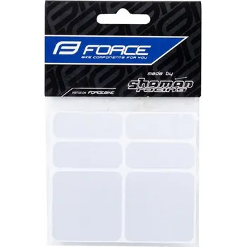 Cyklosvítilna FORCE Nálepky Force reflexní sada 6 ks, stříbrné