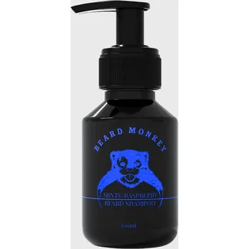 Beard Monkey Sweden Beard Monkey Minty & Raspberry Beard Shampoo hloubkově čisticí šampon na vousy 100 ml