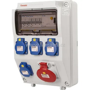 Rozvaděč Famatel v570 - ZSF40100000.1 /3958 Zás.skříň IP44 jištěná s chráničem 40/4/003