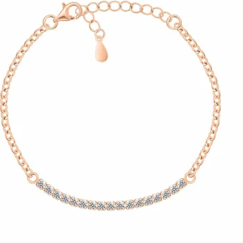 Náramek Brilio Silver Elegantní bronzový náramek se zirkony BRC172R + 2 měsíce na vrácení zboží