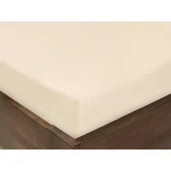 Prostěradlo Jersey prostěradlo s napínací gumou - smetanové 120x200