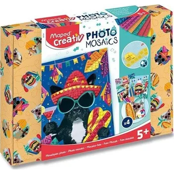 Výtvarná sada Sada Maped Creativ Photo Mosaics - Adventure animals