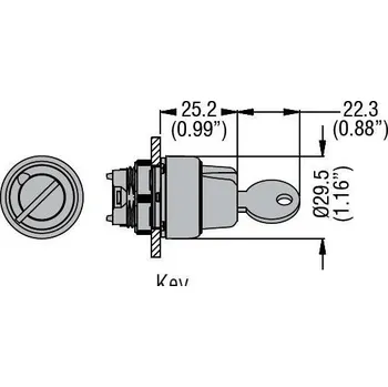 RC model auta LOVATO Electric LPCS370 Plastový otočný ovladač 102 s klíčem