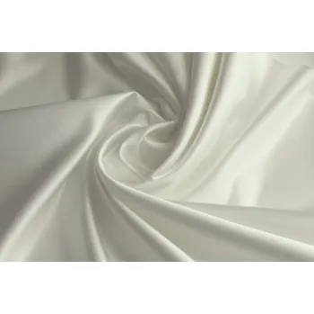 Metráž - Satén SVATEBNÍ BÉŽOVÝ Pes TL05395002 - Smetanová, 150 cm