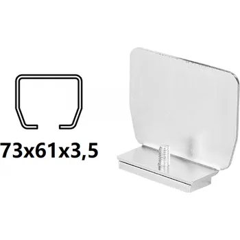 CAIS Kryt profilu C 73x61x3,5mm PILOT SN