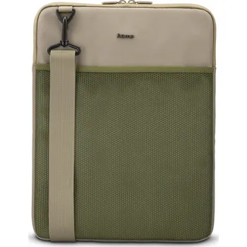brašna na notebook Hama To Go, obal na notebook, pro uhlopříčku 40-41 cm (15,6-16,2"), popruh na rameno, béžový/zelený