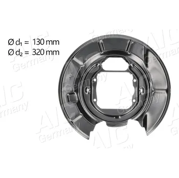 Brzdový kotouč Ochranný plech proti rozstřikování, brzdový kotouč A.I.C. 57130