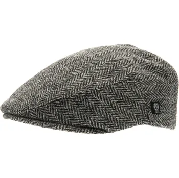 Čepice CTH Ericsson of Sweden Zimní vlněná bekovka - driver cap od CTH Ericson - Harris Tweed Black Edward Velikost: 60 cm