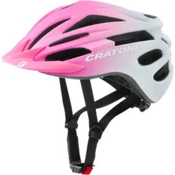 Cyklistická přilba Dětská helma CRATONI Pacer JR. Pink/White Matt - S/M (54-58cm)