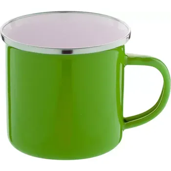 Enavint smaltovaný hrnek - zelená / bílá - AP808123-07