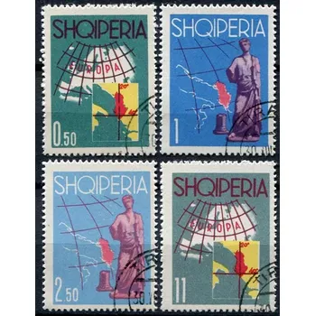 Poštovní známka (1962) MiNr. 683 - 688 - O - Albánie - Turistický ruch I.