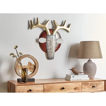 Osvětlení Nástěnná dekorace vícebarevná kovová ručně vyrobená nástěnné umění rustikálný styl příslušenství doplňky Beliani