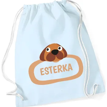 Sportovní vak TRK Vak na záda s vlastním jménem - PEJSEK Barva: Modrá