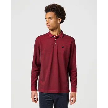 Pánské tričko Pánské triko Wrangler LS Refined Polo 112357286 Red Velikost: M