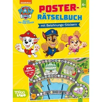První čtění PAW Patrol Poster-Rätselbuch mit Belohnungs-Stickern - Schwager & Steinlein Verlag