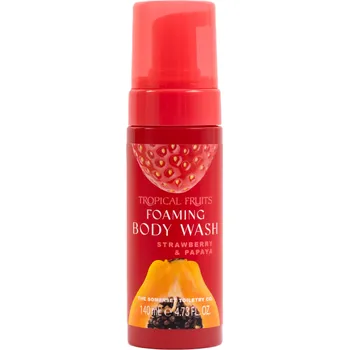Sprchový gel Somerset Toiletry Tropical Fruits – Jahoda & Papája Mycí pěna na tělo, 140 ml