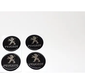 Poklice na kolo Automax Samolepka na poklice, alu kola Peugeot 4 kusy