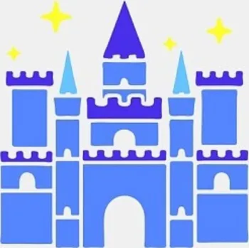 Plastová šablona, KOUZELNÝ - DÍVČÍ VZOR, 15x15 cm, 1 kus