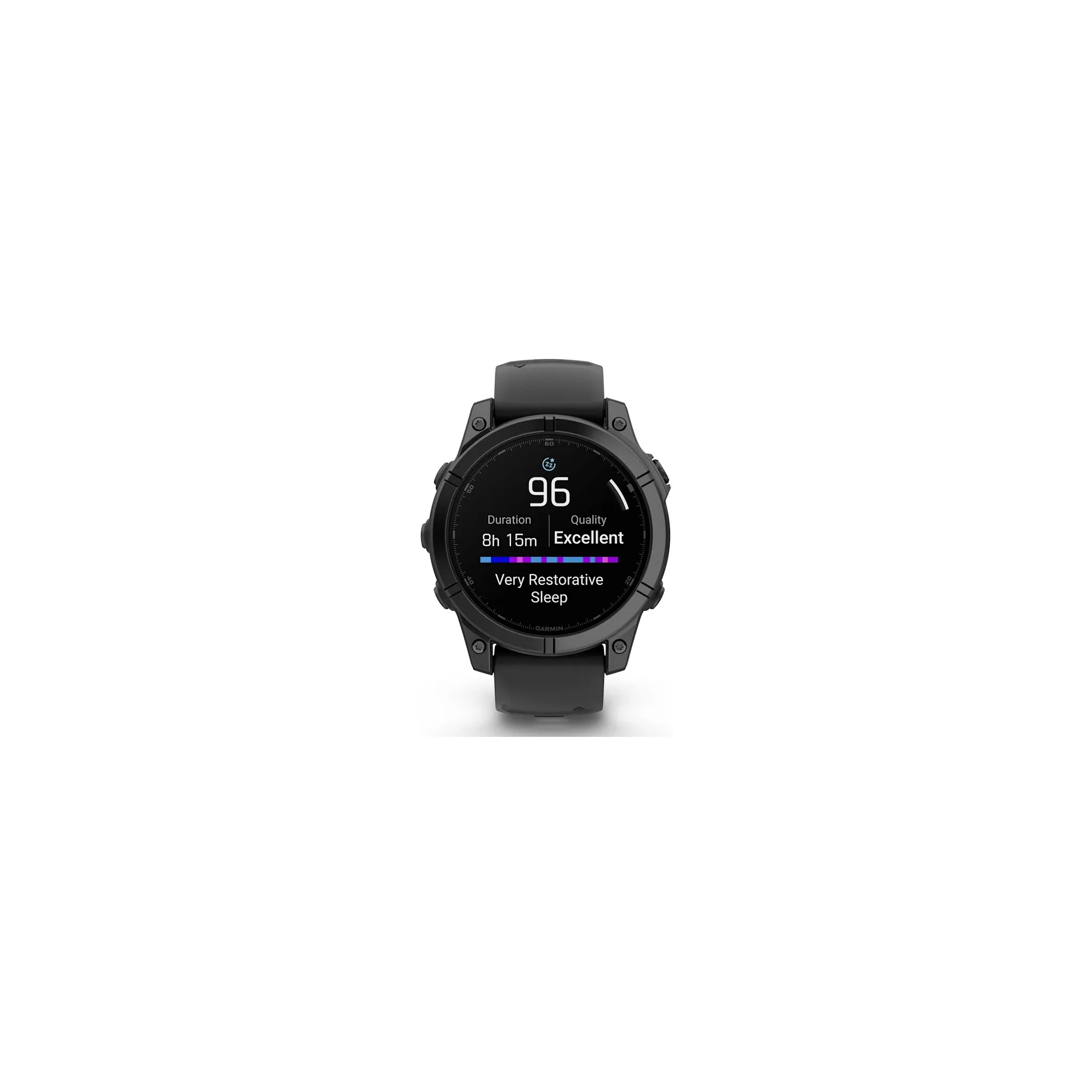 Fotografie 4 - Chytré hodinky Garmin fēnix E 47 mm Slate Gray Steel Black Silicone Band