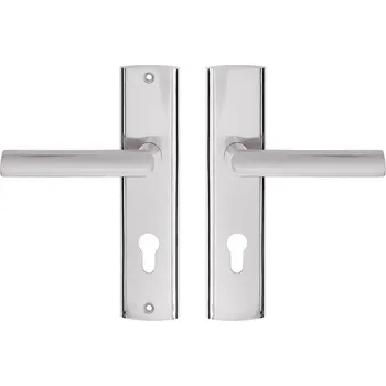 Dveřní kování MIRO vchodová klika nikl satén 72mm pravá VMINP Vložka 72mm Pravá