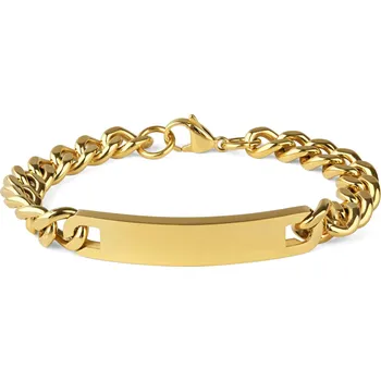 Náramek 10mm ID náramek z nerezové oceli zlaté barvy - Fort Tempus