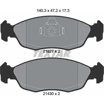Brzdová destička Sada brzdových destiček, kotoučová brzda TEXTAR 2182702