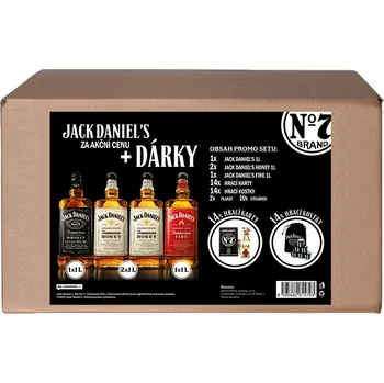 Whisky Jack Daniel's Jack Daniel's set 4x1l + karty a kostky
