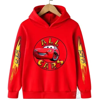 Chlapecký svetr Dětská mikina CARS Lightning McQueen (mix barev) potisk 3 Barva: Červená, Velikost: 100