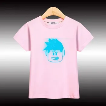 Dívčí tričko Roblox Dětské bavlněné tričko "Roblox" se svítícím obrázkem Barva: Růžová, Velikost: 100/ 3 roky