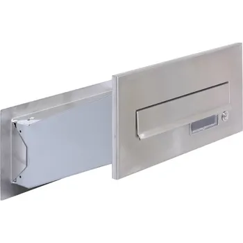 Poštovní schránka S5T poštovní schránka na zazdění RAL9006 + nerez