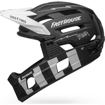 Cyklistická přilba Přilba BELL Super Air R Spherical Mips - matně černo-bílá Fasthouse Rozměr (cm): 58-62