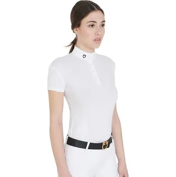 Dámské závodní tričko EQUESTRO Sally, bílé, L