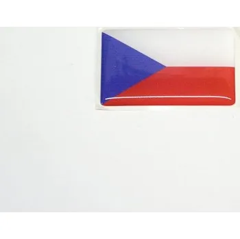Samolepicí dekorace na vozidlo Vlajka Česká Republika 18 x 10 mm