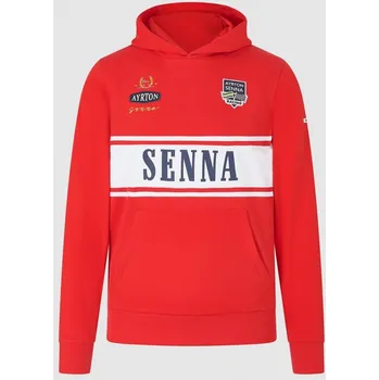 Pánská mikina F1 official merchandise Ayrton Senna mikina Legend červená XXL