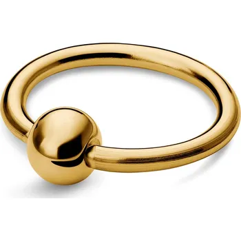 Piercing 6mm piercing segment s kuličkou z chirurgické oceli zlaté barvy - Lucleon