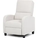 Vikio TV a relaxační křeslo manuální polohování manšestrová béžová látka AKR111BE POSLEDNÍ KUSY ZA TUTO AKČNÍ CENU