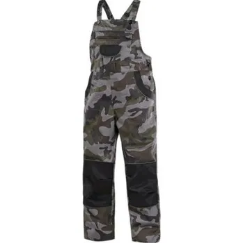 Chlapecké kalhoty Kalhoty zahradníky dětské maskáčové, CXS CAMO. zesílený sed a kolena, vel. 130, CANIS