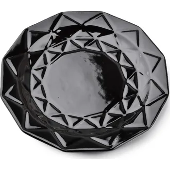 Talíř Keramický Talíř Adel 24 cm černý