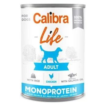 Krmivo pro psa Calibra Dog Life Adult Monoprotein Chicken with rice 6x400g